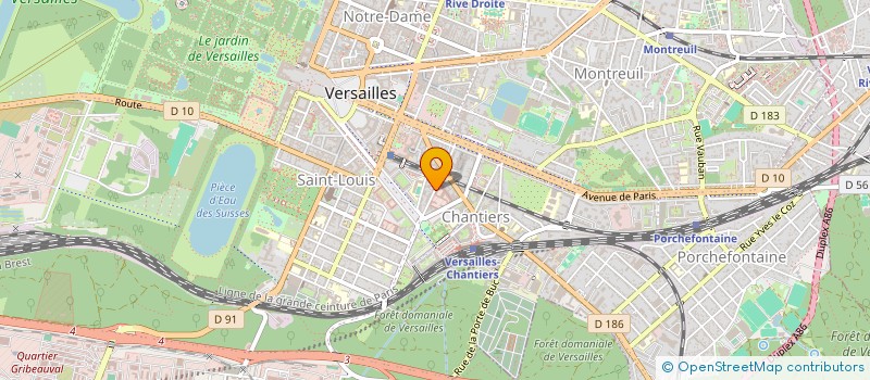 localisation de l'entreprise SCI 13 RUE GENERAL LECLERC à VERSAILLES
