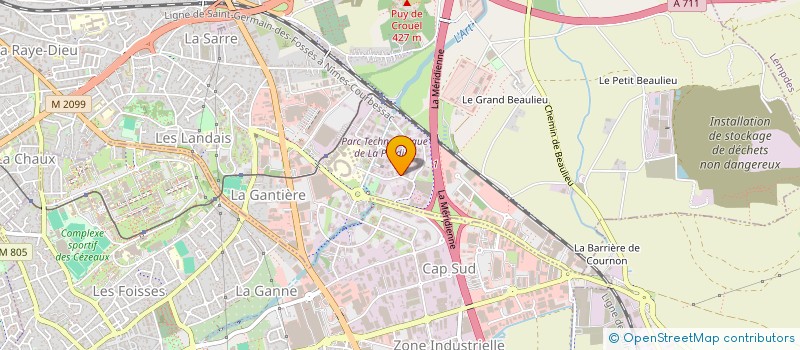 localisation de l'entreprise SCI 13 RUE PATRICK DEPAILLER  CLERMONT-FERRAND