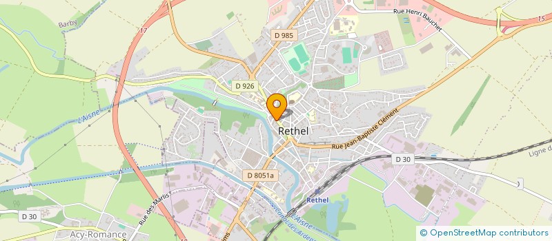 localisation de l'entreprise SCI 13 RUE PIERRE CURIE  RETHEL