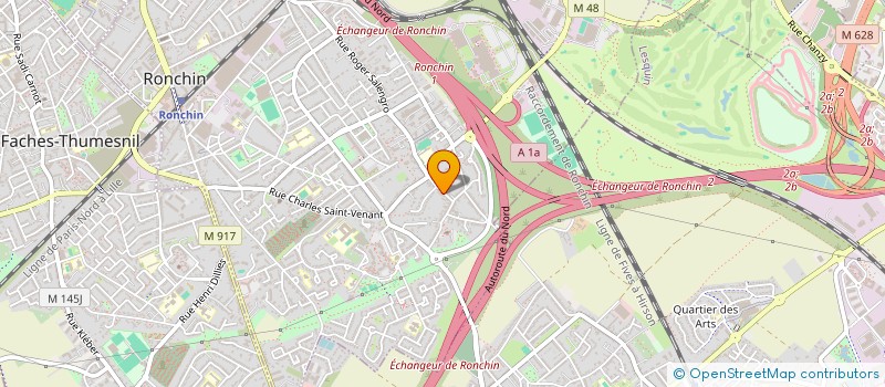 localisation de l'entreprise SCI 13 RUE ROGER SALENGRO  RONCHIN