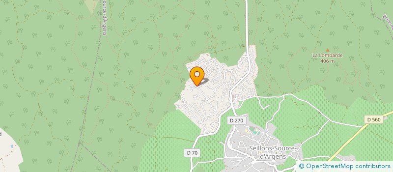 localisation de l'entreprise SCI 13090  SEILLONS-SOURCE-D'ARGENS