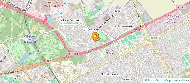 localisation de l'entreprise SCI 131 RTE DES PETITS PONTS à VILLEPINTE