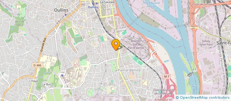 localisation de l'entreprise SCI 1314  OULLINS-PIERRE-BENITE