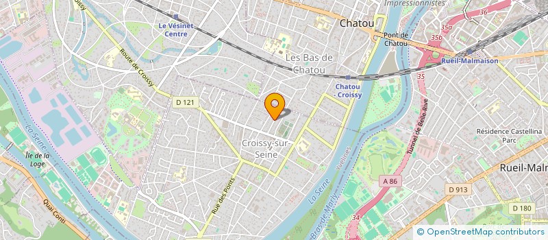 localisation de l'entreprise SCI 132 AV PAUL DOUMER A RUEIL MALMAISON  CROISSY-SUR-SEINE