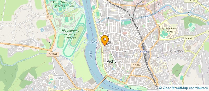 localisation de l'entreprise SCI 133 - AS à VICHY