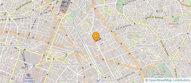 localisation de l'entreprise SCI 133 PARMENTIER  PARIS