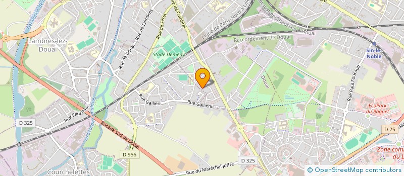 localisation de l'entreprise SCI 133 R 11 NOVEMBRE à DOUAI