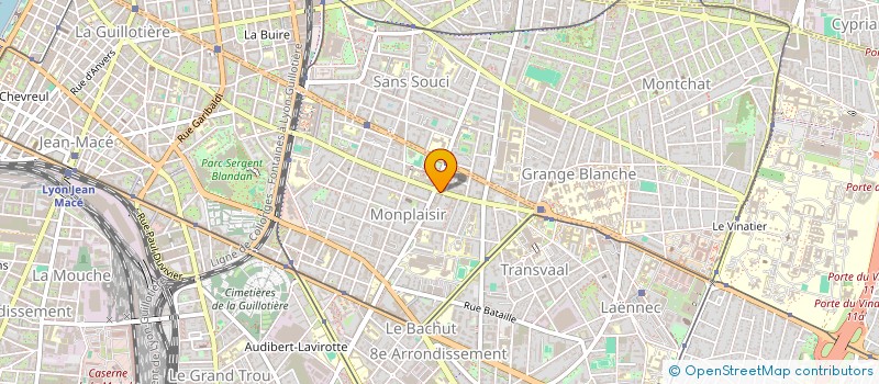 localisation de l'entreprise SCI 134  LYON