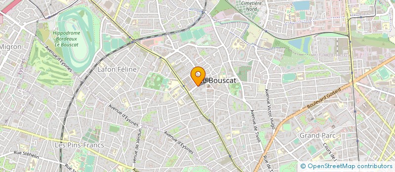 localisation de l'entreprise SCI  134 POINCARE  LE BOUSCAT