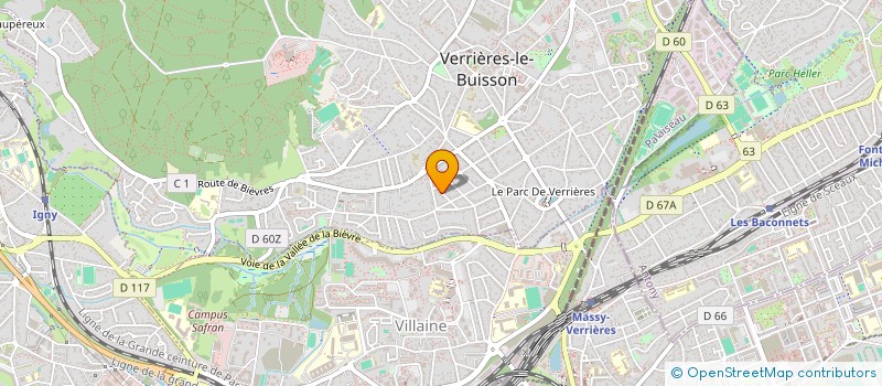 localisation de l'entreprise SCI 1340 à VERRIERES-LE-BUISSON