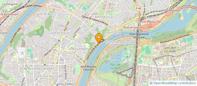 localisation de l'entreprise SCI 135 AV JEAN JAURES  CALUIRE-ET-CUIRE