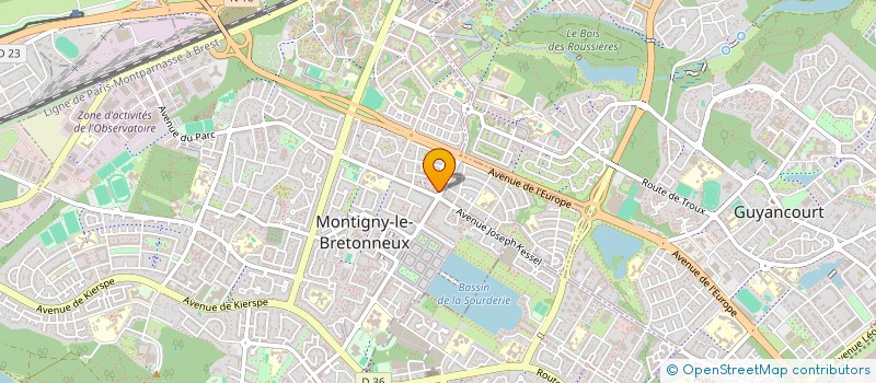 localisation de l'entreprise SCI 137 B.D  MONTIGNY-LE-BRETONNEUX