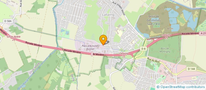 localisation de l'entreprise SCI 137 BONNEL  LALLAING
