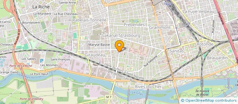 localisation de l'entreprise SCI 137 CHEVALLIER  TOURS