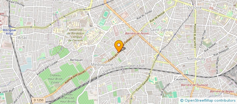 localisation de l'entreprise SCI 137 CRS GALLIENI  BORDEAUX