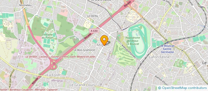 localisation de l'entreprise SCI 138 AV DE L HIPPODROME  EYSINES