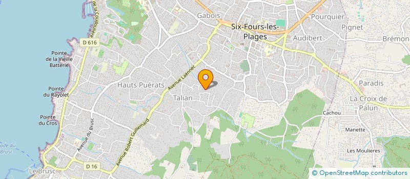 localisation de l'entreprise SCI 1383 à SIX-FOURS-LES-PLAGES