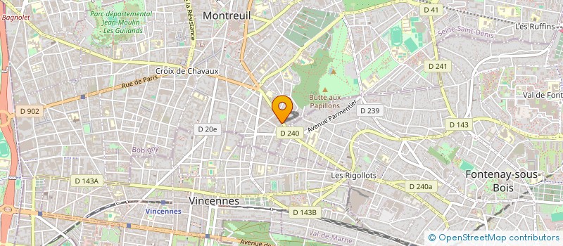 localisation de l'entreprise SCI 138R DE STALINGRAD à MONTREUIL