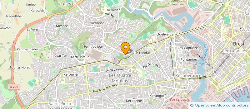 localisation de l'entreprise SCI 139 ROUTE DE GUILERS  BREST