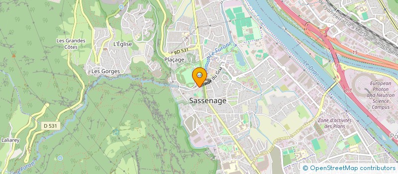 localisation de l'entreprise SCI 13ADV  SASSENAGE