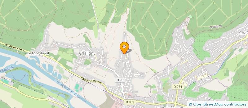 localisation de l'entreprise SCI 13JH  CHALIGNY