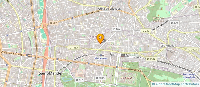 localisation de l'entreprise SCI 14-14BIS RUE DE LA PAIX à VINCENNES