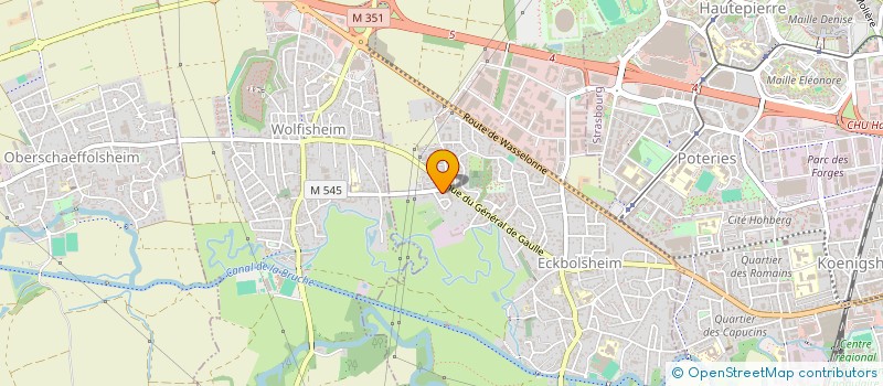 localisation de l'entreprise SCI 14  ECKBOLSHEIM