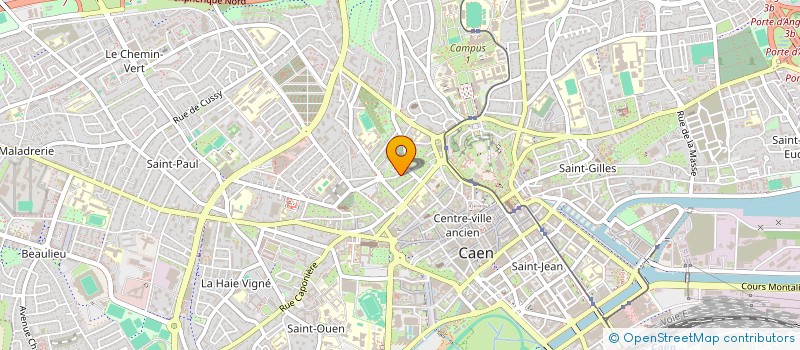 localisation de l'entreprise SCI 14 BIS RUE DOCTEUR RAYER à CAEN