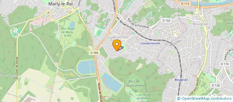 localisation de l'entreprise SCI 14 BLANDON  LOUVECIENNES