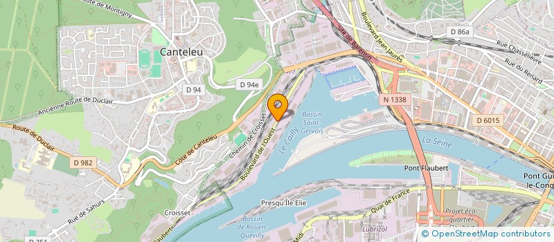 localisation de l'entreprise SCI 14 BOULEVARD DE L'OUEST à ROUEN