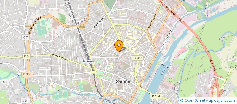 localisation de l'entreprise SCI 14 EG  ROANNE