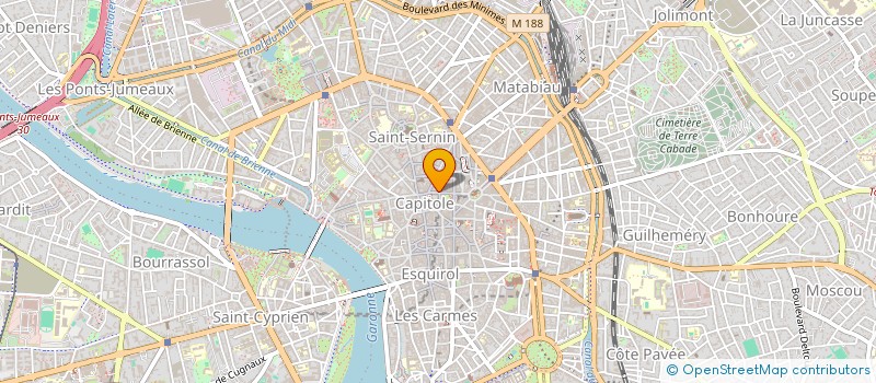 localisation de l'entreprise SCI 14 ET 16 RUE DES PARADOUX à TOULOUSE