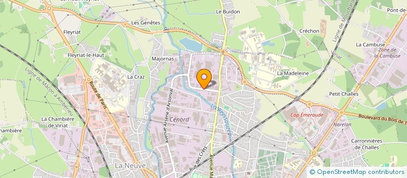 localisation de l'entreprise SCI 14 FA à BOURG-EN-BRESSE