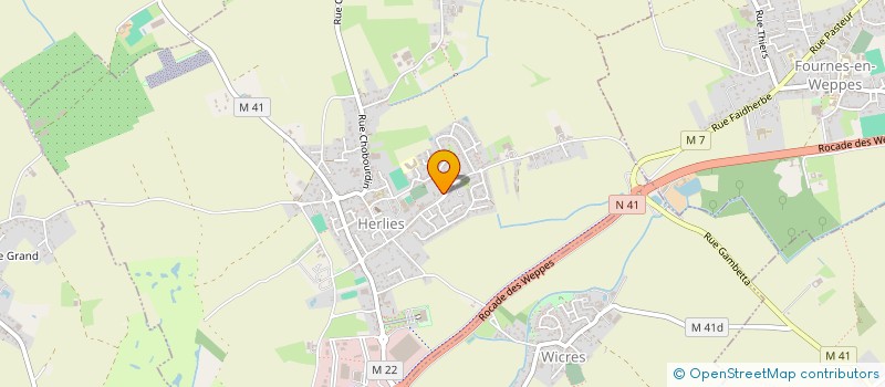 localisation de l'entreprise SCI 14, LE CLOS DES FLEURS  HERLIES