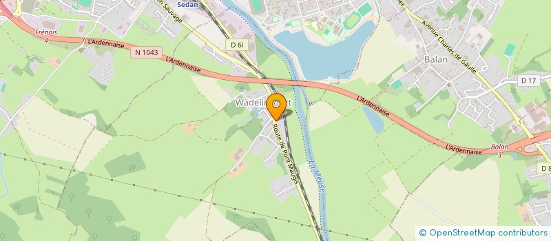 localisation de l'entreprise SCI  14 PLACE DE LA HALLE  WADELINCOURT