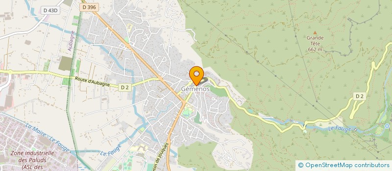 localisation de l'entreprise SCI 14 R  GEMENOS