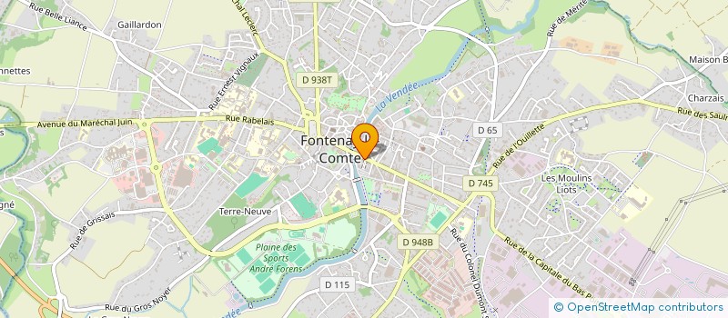 localisation de l'entreprise SCI 14 R DE LA REPUBLIQUE  FONTENAY-LE-COMTE