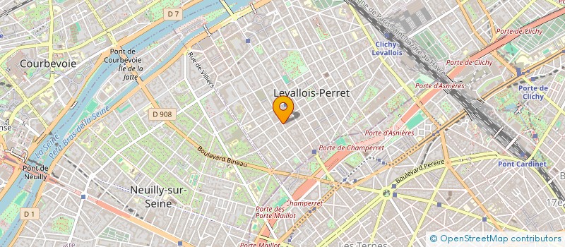 localisation de l'entreprise SCI 14 R HUNTZIGER 89 R PARIS à LEVALLOIS-PERRET