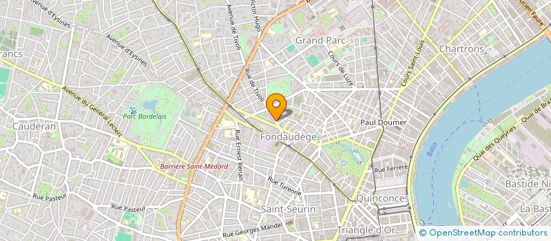 localisation de l'entreprise SCI 14 RUE DE CENAC  BORDEAUX