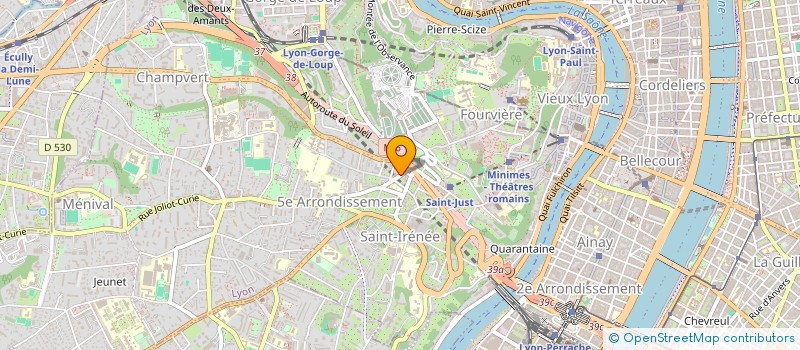 localisation de l'entreprise SCI 14 RUE DE LA FAVORITE  LYON