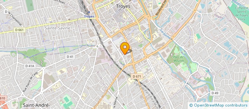 localisation de l'entreprise SCI 14 RUE DE LA MISSION  TROYES