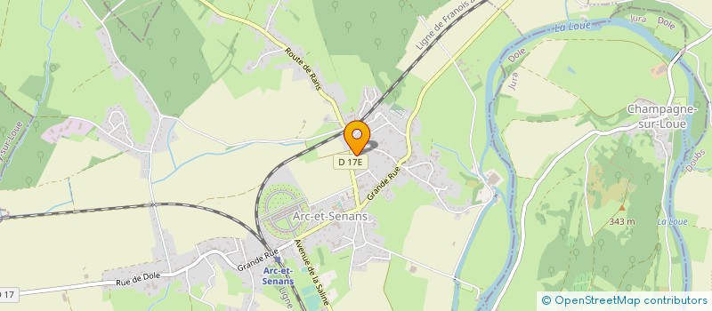 localisation de l'entreprise SCI 14 RUE DES FORGES  ARC-ET-SENANS