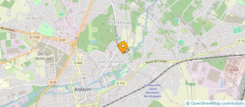 localisation de l'entreprise SCI 14 RUE DES PRES à SAINT-GERMAIN-LES-ARPAJON