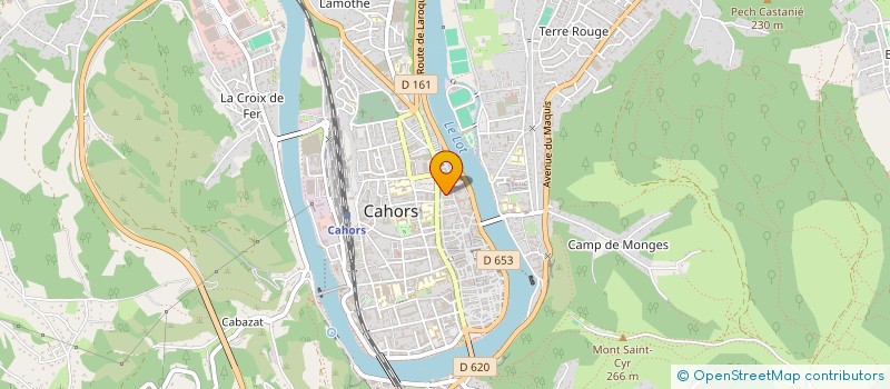 localisation de l'entreprise SCI 14 RUE PIERRE DE BERNIE  CAHORS