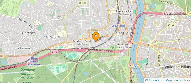 localisation de l'entreprise SCI 14 RUE VIENNE  SAINT-CLOUD