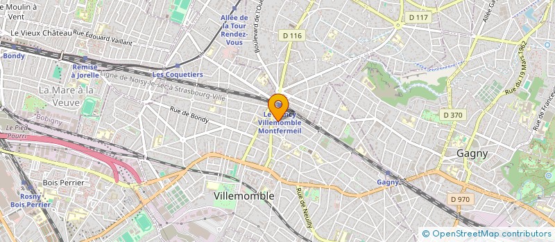 localisation de l'entreprise SCI 14 SEMARD  VILLEMOMBLE