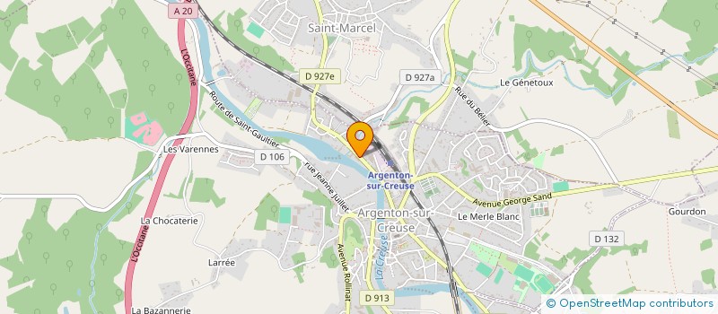 localisation de l'entreprise SCI 14 STH à ARGENTON-SUR-CREUSE