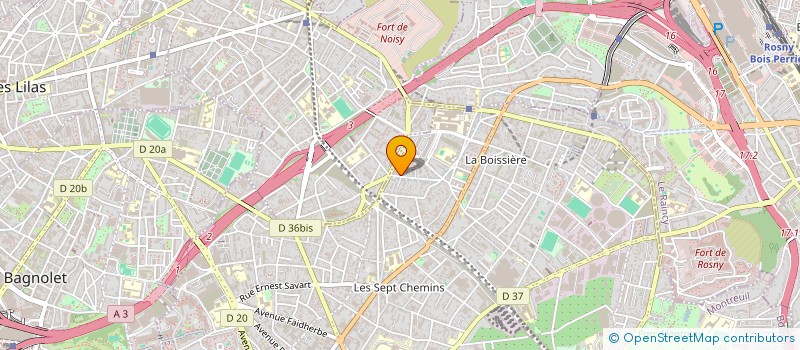 localisation de l'entreprise SCI 14 VILLA DES FLEURS à MONTREUIL