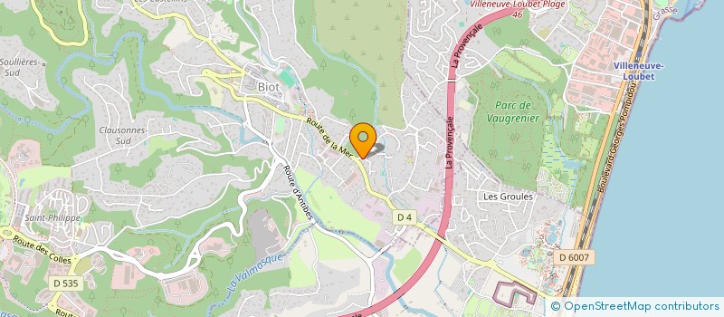 localisation de l'entreprise SCI 1412 INVEST  BIOT