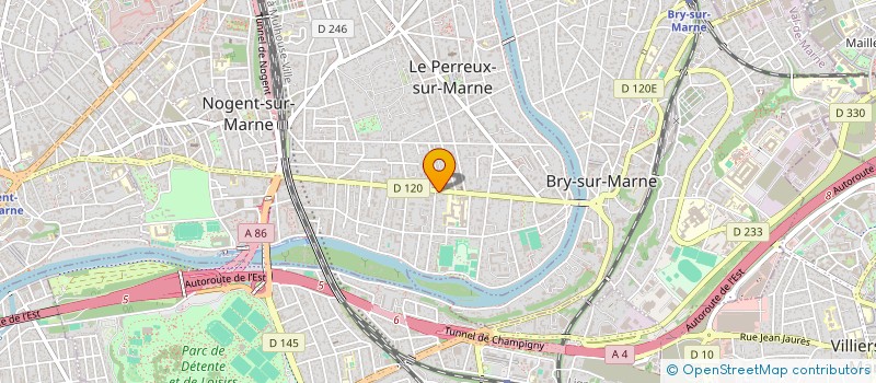 localisation de l'entreprise SCI 146 AV PIERRE BROSSOLETTE  LE PERREUX-SUR-MARNE